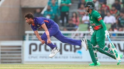 Deepak Chahar in action against Bangladesh (AP) Deepak Chahar in action against Bangladesh (AP)