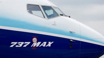 Boeing 737 MAX: The Boeing 737 MAX aircraft is displayed at the Farnborough International Airshow, in Farnborough, Britain. (Reuters)