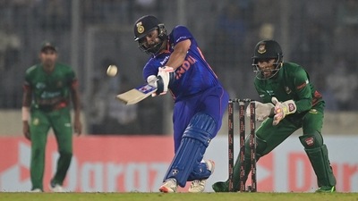 Rohit Sharma plays a shot during the second ODI between Bangladesh and India (AFP) Rohit Sharma plays a shot during the second ODI between Bangladesh and India (AFP)