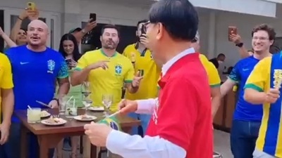 FIFA World Cup: South Korea's ambassador to Brazil, Lim Ki-mo is seen.