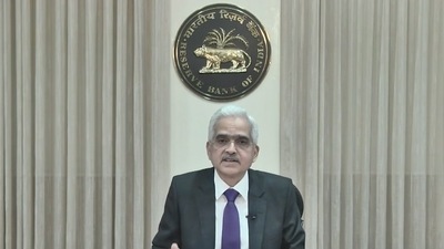 Reserve Bank of India Governor Shaktikanta Das announces the bi-monthly monetary policy on Wednesday. (PTI)