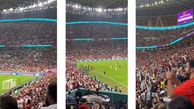 Watch: Lusail Stadium crowd goes crazy in applauding Cristiano Ronaldo ...