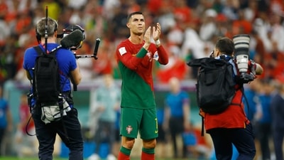 Cristiano Ronaldo during FIFA World Cup 2022. (REUTERS)