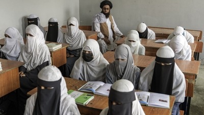 Afghan girls have been banned from attending classes since Taliban took over the country last year (AP Photo, for representation) Afghan girls have been banned from attending classes since Taliban took over the country last year (AP Photo, for representation)