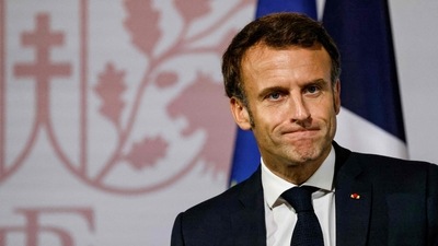 Emmanuel Macron: French President Emmanuel Macron is seen. (AFP)