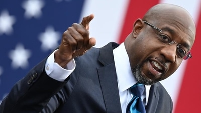 Georgia Runoff: Democrat Raphael Warnock is seen. (AFP file) Georgia Runoff: Democrat Raphael Warnock is seen. (AFP file)