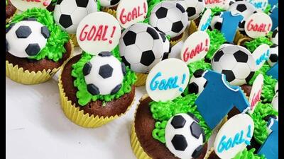 City-based bakers share that football fans are asking for Jersey-styled cakes, football cake-pops and football themed desserts. City-based bakers share that football fans are asking for Jersey-styled cakes, football cake-pops and football themed desserts.