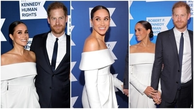 Meghan Markle and Prince Harry attend Ripple of Hope Awards. (Reuters, AP) Meghan Markle and Prince Harry attend Ripple of Hope Awards. (Reuters, AP)