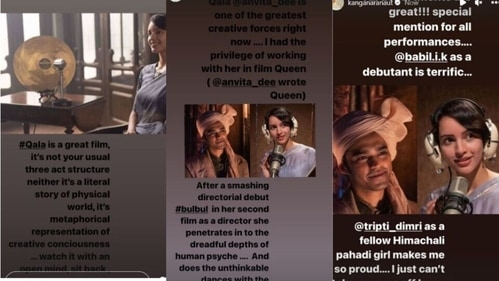 A glimpse of Kangana's posts. A glimpse of Kangana's posts.