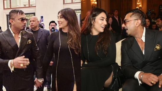 549px x 309px - Honey Singh, rumoured girlfriend Tina Thadani attend event holding hands.  Watch - Hindustan Times