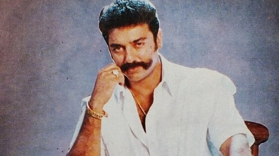Kamal Haasan in a still from the 1992 film Thevar Magan.