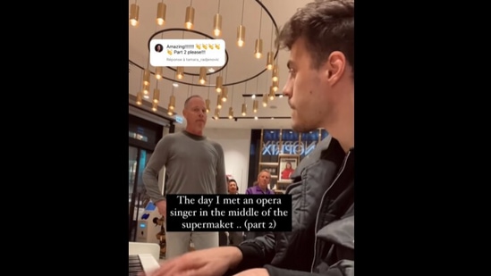 Opera singer and pianist singing together.(Instagram@aurelien_fst) Opera singer and pianist singing together.(Instagram@aurelien_fst)