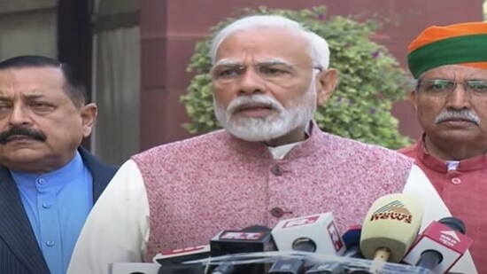 Prime Minister Narendra Modi addressed as the Winter Session of Parliament begins on Wednesday. 