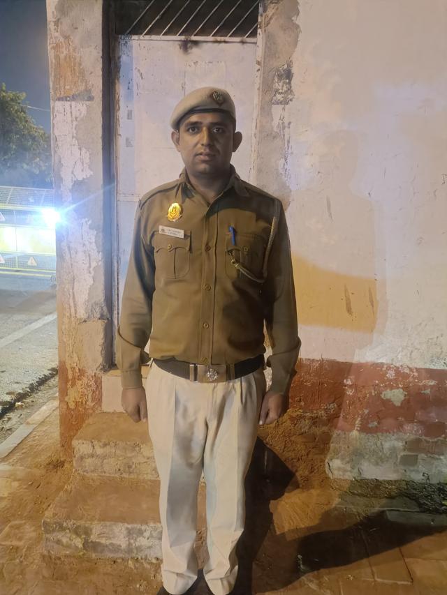 Delhi Police constable Satyender Lathwal has been in service for over nine years. Delhi Police constable Satyender Lathwal has been in service for over nine years.