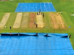 Ground staff remove tarpaulin sheet from the field | Image for representation (PTI) Ground staff remove tarpaulin sheet from the field | Image for representation (PTI)