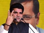 Aam Aadmi Party’s Gujarat chief ministerial candidate Isudan Gadhvi. (AFP Photo) Aam Aadmi Party’s Gujarat chief ministerial candidate Isudan Gadhvi. (AFP Photo)