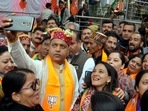 (File) Himachal Pradesh chief minister Jai Ram Thakur during an election rally in favour of BJP candidate Narotam Thakur ahead of Himachal Pradesh Assembly elections on Wednesday. (ANI)(HT_PRINT) (File) Himachal Pradesh chief minister Jai Ram Thakur during an election rally in favour of BJP candidate Narotam Thakur ahead of Himachal Pradesh Assembly elections on Wednesday. (ANI)(HT_PRINT)