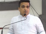 Gujarat home minister Harsh Sanghavi. (File Photo)
