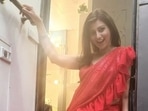 Hamsa Nandini shared two pictures and a video from the sets. Hamsa Nandini shared two pictures and a video from the sets.
