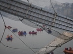 The 140-year-old Morbi bridge collapse tragedy claimed 135 lives.(AP file) The 140-year-old Morbi bridge collapse tragedy claimed 135 lives.(AP file)