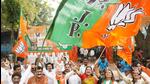 Mumbai, Dec 08 (ANI): Bharatiya Janata Party (BJP) supporters holding party flags celebrate the party's victory in the Gujarat Assembly Elections, at party office in Mumbai on Thursday. (ANI Photo) (Deepak Salvi) Mumbai, Dec 08 (ANI): Bharatiya Janata Party (BJP) supporters holding party flags celebrate the party's victory in the Gujarat Assembly Elections, at party office in Mumbai on Thursday. (ANI Photo) (Deepak Salvi)