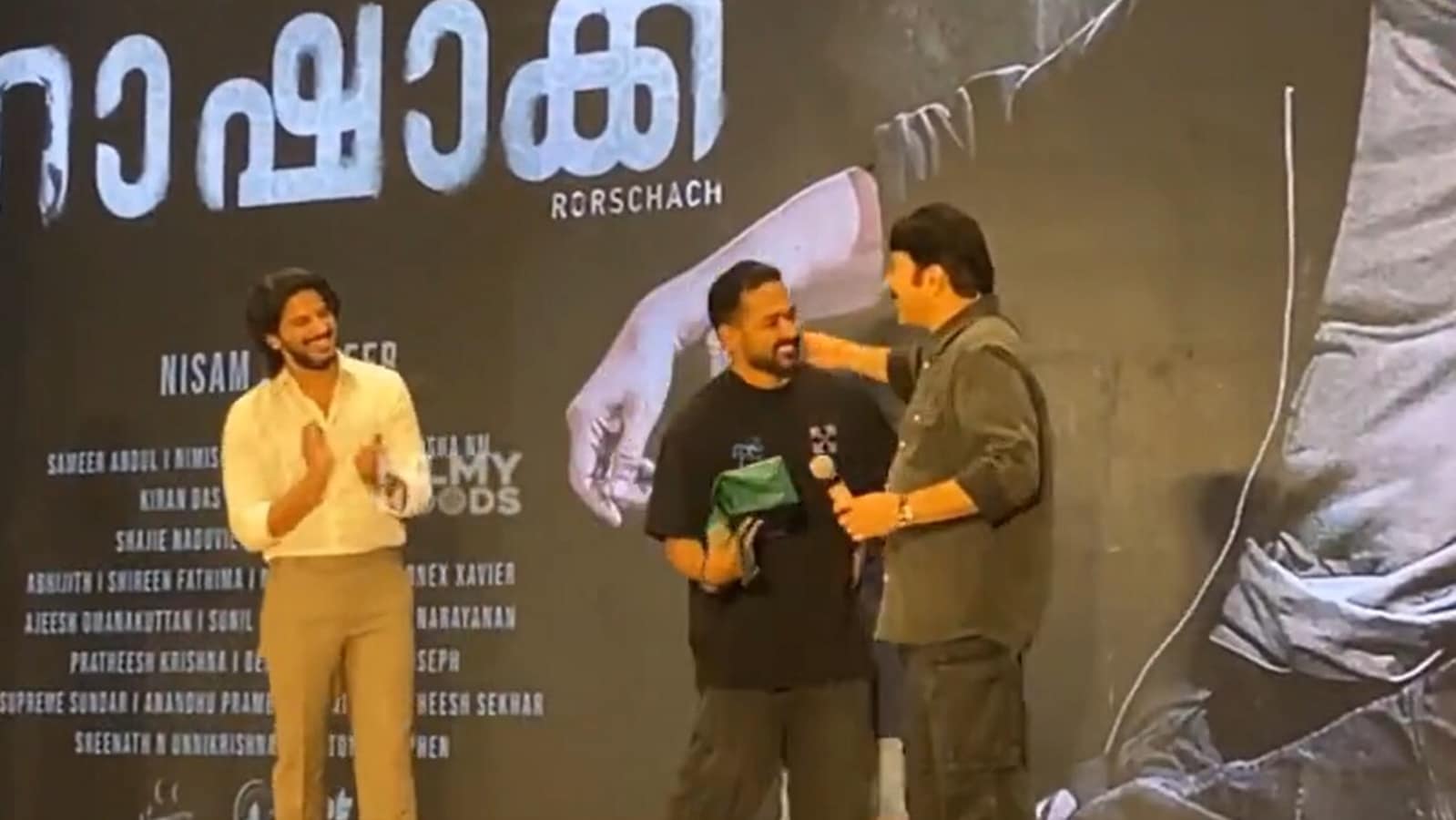 Mammootty gifts Rolex watch to Asif Ali at Rorschach success meet, mentions Kamal Haasan’s Rolex gift to Suriya