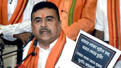 Leader of Opposition in West Bengal assembly Suvendu Adhikari alleged on December 2 that he was being constantly harassed. (ANI)