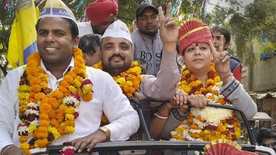 BJP's 82 councillors declared assets worth more than ₹1 crore and AAP has 77 councillors who are self-declared crorepatis. (PTI) BJP's 82 councillors declared assets worth more than ₹1 crore and AAP has 77 councillors who are self-declared crorepatis. (PTI)