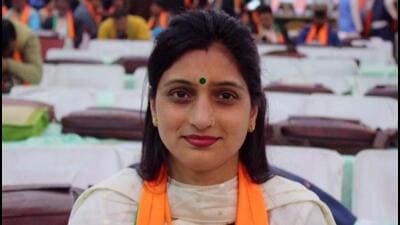 Sitting BJP MLA Reena Kashyap has won from the Pachhad segment of the Sirmaur district. (HT Photo) Sitting BJP MLA Reena Kashyap has won from the Pachhad segment of the Sirmaur district. (HT Photo)
