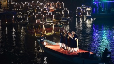 The highlight of this festival is the art exhibition and a photo wall showcasing the history and historical aspects of houseboats. (ANI) The highlight of this festival is the art exhibition and a photo wall showcasing the history and historical aspects of houseboats. (ANI)