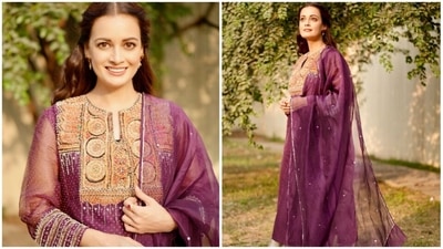 Dia Mirza's wardrobe is flooded with handloom and heirloom products made by talented Indian artisans from across the country. She grabs all the opportunities to promote their work and give them the recognition they deserve. Recently, she took to her Instagram handle to flaunt a salwar suit. The suit is no ordinary one since the embroidery work on the salwar is from Kutch and Sindh. (Instagram/@diamirzaofficial) Dia Mirza's wardrobe is flooded with handloom and heirloom products made by talented Indian artisans from across the country. She grabs all the opportunities to promote their work and give them the recognition they deserve. Recently, she took to her Instagram handle to flaunt a salwar suit. The suit is no ordinary one since the embroidery work on the salwar is from Kutch and Sindh. (Instagram/@diamirzaofficial)