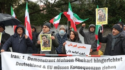 Demonstrations have swept Iran for nearly three months since Iranian Kurdish woman Mahsa Amini, 22, died in custody after her arrest by the morality police in Tehran for an alleged breach of the country's strict hijab dress code for women. (AP) Demonstrations have swept Iran for nearly three months since Iranian Kurdish woman Mahsa Amini, 22, died in custody after her arrest by the morality police in Tehran for an alleged breach of the country's strict hijab dress code for women. (AP)