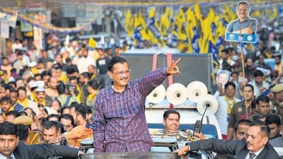 The AAP, led by its national convenor Arvind Kejriwal, campaigned aggressively in Gujarat. (Sanchit Khanna/HT Photo)