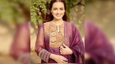Dia Mirza kept her accessories minimal and wore the most precious jewellery a women can wear, her smile. (Instagram/@diamirzaofficial) Dia Mirza kept her accessories minimal and wore the most precious jewellery a women can wear, her smile. (Instagram/@diamirzaofficial)