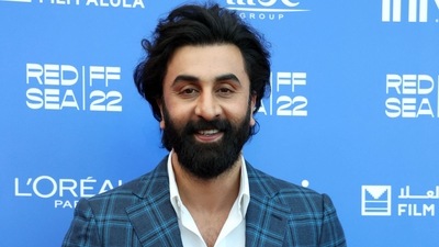 Ranbir Kapoor before an in conversation session on the 7th day of the Red Sea International Film Festival in Jeddah. (AFP) (AFP) Ranbir Kapoor before an in conversation session on the 7th day of the Red Sea International Film Festival in Jeddah. (AFP) (AFP)