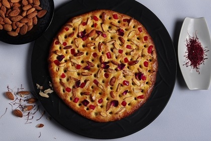 Almond and saffron kashmiri pastry (Chef Manish Mehrotra) Almond and saffron kashmiri pastry (Chef Manish Mehrotra)