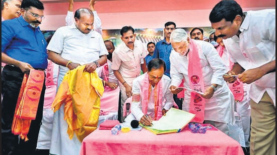 In a communication to party president and chief minister K Chandrasekhar Rao, ECI senior principal secretary K N Bhar said the commission accepted the request of the party to change the name of TRS as BRS. (PTI)