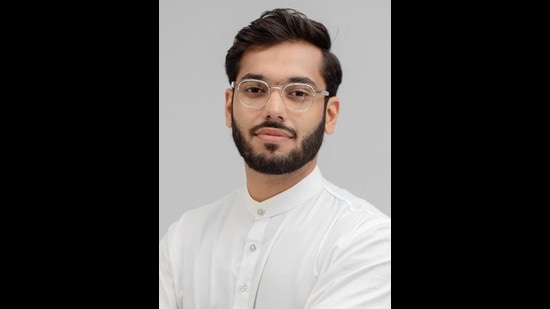 Chaitanya Sharma, 28, a Congress candidate from the Gagret assembly constituency will be the youngest lawmaker in the Himachal Vidhan Sabha. (HT File Photo)