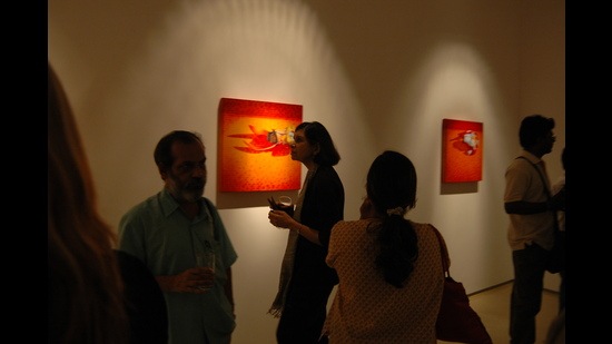 An exhibition at Gallery Chemould (Amlan Dutta/HT Photo) An exhibition at Gallery Chemould (Amlan Dutta/HT Photo)