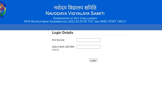 NVS Answer Key 2022 for TGT released at navodaya.gov.in, download link here 