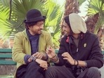 Irrfan Khan with son Babil. Irrfan Khan with son Babil.