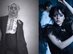 Lady Gaga dances to a viral trend made popular by Jenna Ortega in the series Wednesday. Lady Gaga dances to a viral trend made popular by Jenna Ortega in the series Wednesday.