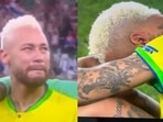 Teary-eyed Neymar left shattered Teary-eyed Neymar left shattered