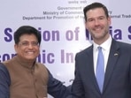 Swedish foreign trade minister Johan Forssell said a trade deal “based on trust and friendship” will be a priority for the Swedish presidency of the 27-member bloc. (Twitter/PiyushGoyalOffc) Swedish foreign trade minister Johan Forssell said a trade deal “based on trust and friendship” will be a priority for the Swedish presidency of the 27-member bloc. (Twitter/PiyushGoyalOffc)