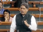 Congress MP Manish Tewari speaks in the Lok Sabha during the Winter Session of the Parliament, in New Delhi on Friday.(ANI/Sansad TV) Congress MP Manish Tewari speaks in the Lok Sabha during the Winter Session of the Parliament, in New Delhi on Friday.(ANI/Sansad TV)
