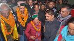 Shimla: Himachal Pradesh Congress President Pratibha Singh after the party's victory in state elections in Shimla (PTI) Shimla: Himachal Pradesh Congress President Pratibha Singh after the party's victory in state elections in Shimla (PTI)