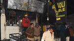 Police personnel at the site of a blaze in Lucknow on Thursday. (HT FILE PHOTO) Police personnel at the site of a blaze in Lucknow on Thursday. (HT FILE PHOTO)