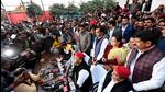Samajwadi Party chief Akhilesh Yadav in Mainpuri. (ANI PHOTO) Samajwadi Party chief Akhilesh Yadav in Mainpuri. (ANI PHOTO)