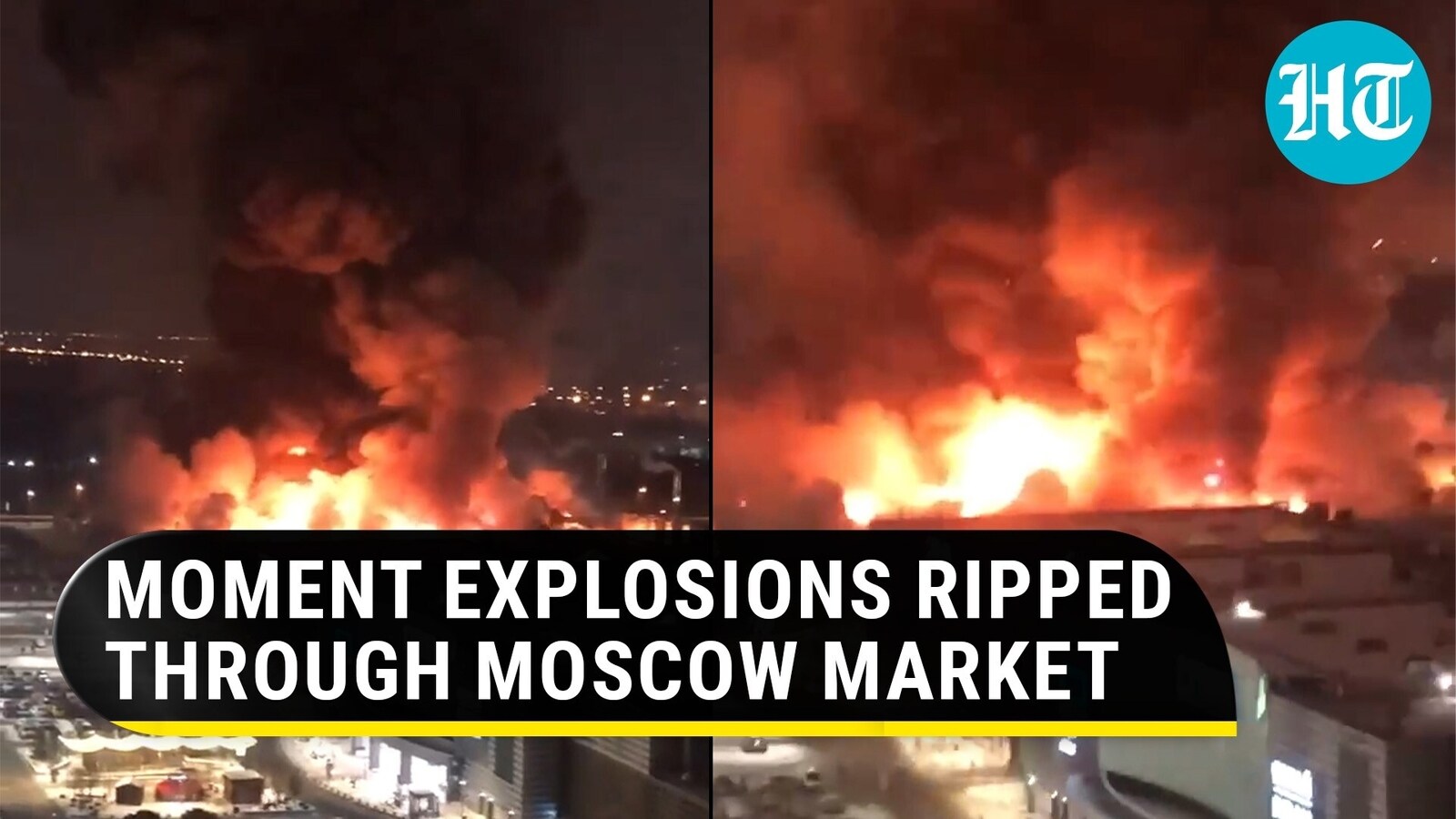 Massive fire engulfs 7,000 sq mts of Moscow mall; Russian officials suspect ‘arson’ | Watch