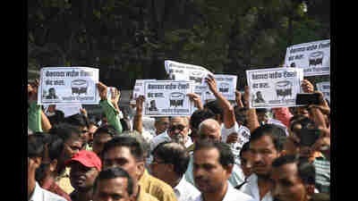Earlier on November 28, auto unions staged day-long protests across Pune. (HT FILE PHOTO) Earlier on November 28, auto unions staged day-long protests across Pune. (HT FILE PHOTO)